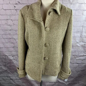 Chico's gold beige jacket blazer ladies (Chico's size 0) small 4